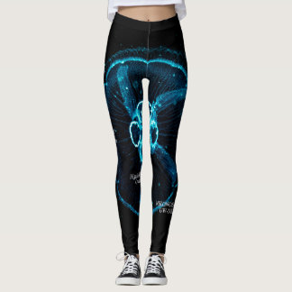 Legging Sombra de Água-Viva Brilhante