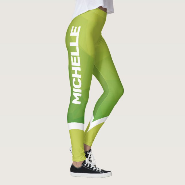 Legging Sombras verdes com nome moderno (Direita)