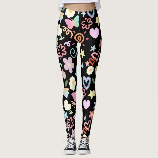 Legging Sombreado preto BG (Frente)