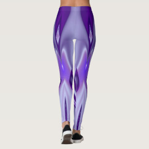 Legging Sonhos de Arco-Íris de Flor Roxo