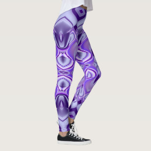 Legging Sonhos de Arco-Íris de Flor Roxo