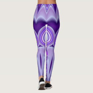 Legging Sonhos de Arco-Íris de Flor Roxo