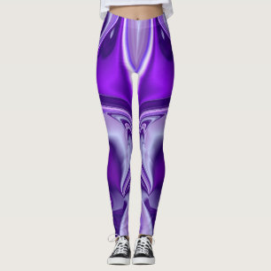 Legging Sonhos de Arco-Íris de Flor Roxo