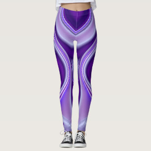 Legging Sonhos de Arco-Íris de Flor Roxo