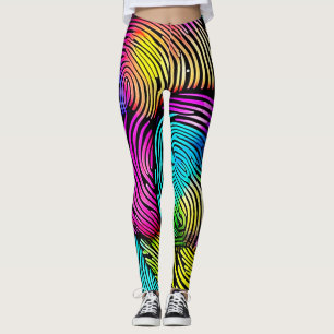 Legging Sonhos de Impressão Digital Arco-Íris