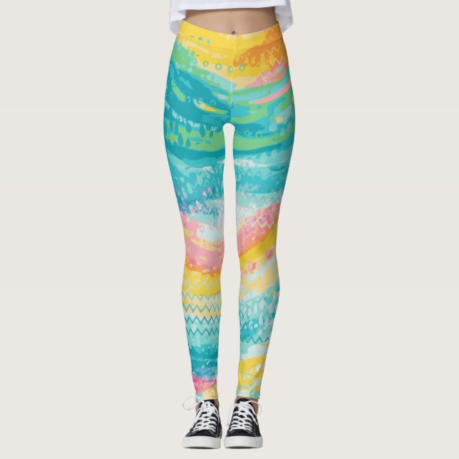 Legging Sonhos de Piscina tropical (Frente)
