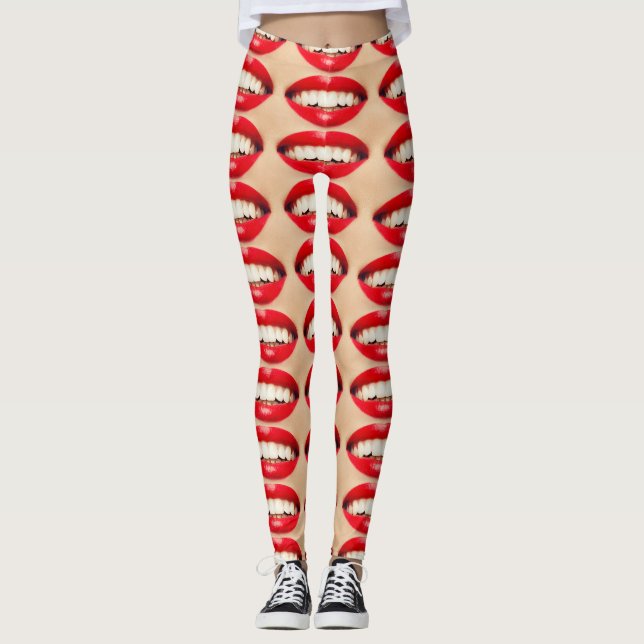 Legging Sorriso perfeito Fatale Pop-art (Frente)