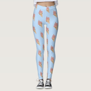Legging Sorvete Kawaii Cute - Padrão Cone