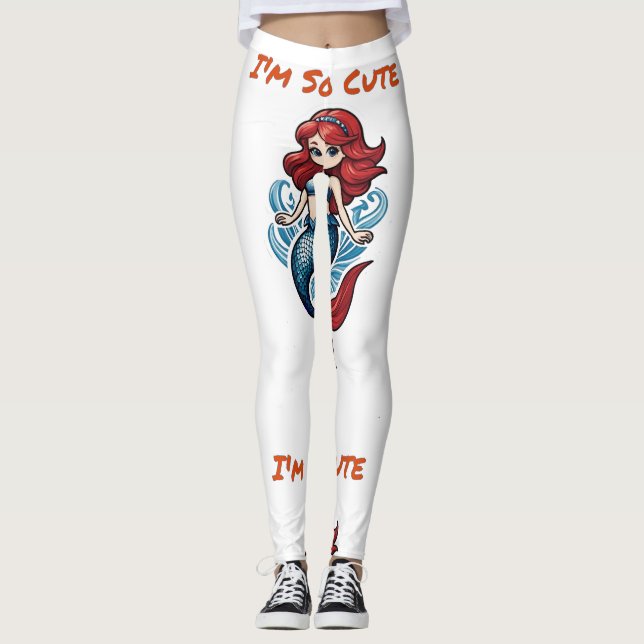 Legging Sou tão fofa Sereia Thunder_Cove (Frente)