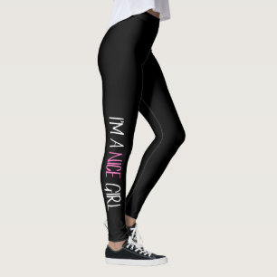 Legging "Sou uma garota legal"