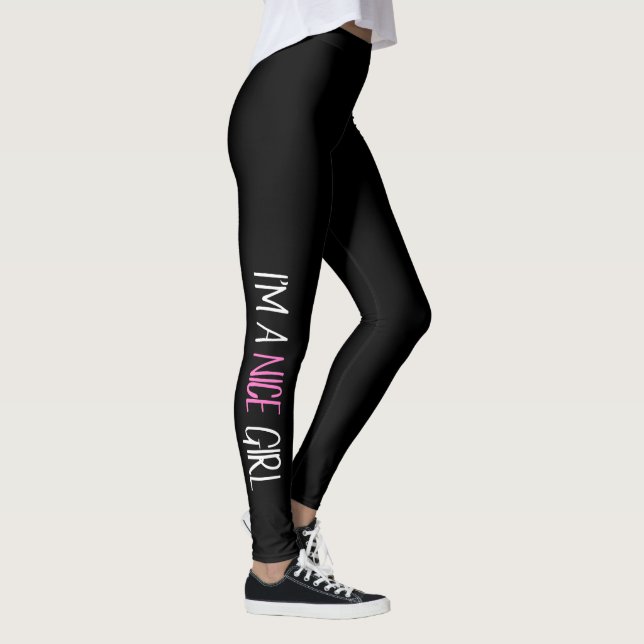 Legging "Sou uma garota legal" (Direita)