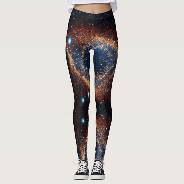 Legging Space Universe Helix Nebula - Power yoga Ir (Frente)