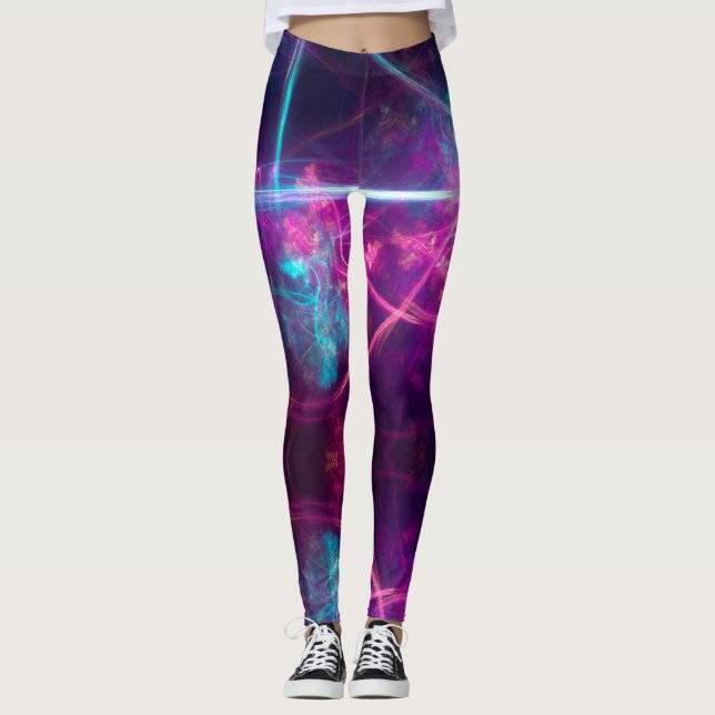 Legging Space Universe - Power yoga Ir (Frente)