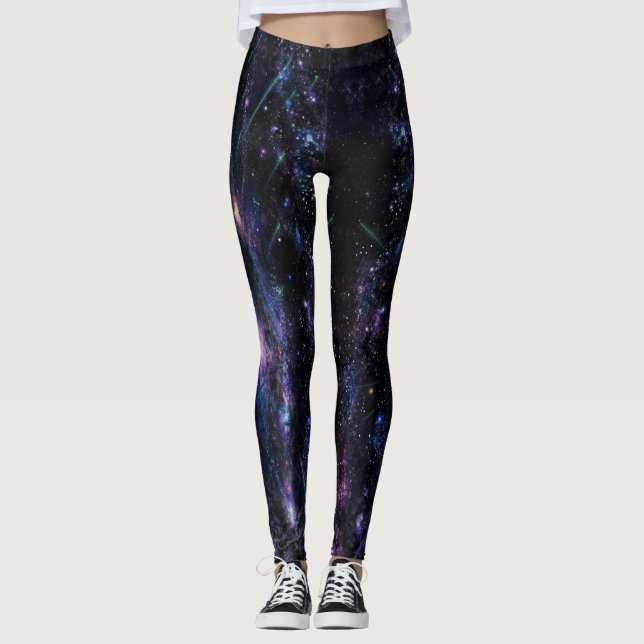 Legging Space Universe - Power yoga Ir (Frente)