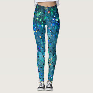 Legging Sparkle de Sequências: Fundo do Abstrato de Macro