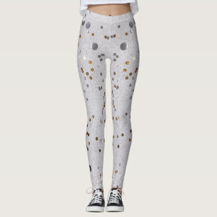 Legging Sparkle Glam Glitter - cinza de arte de mármore