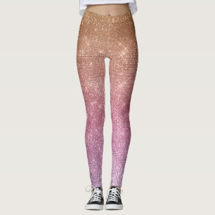 Legging Sparkle roxo, cor-de-rosa, rosa Dourado