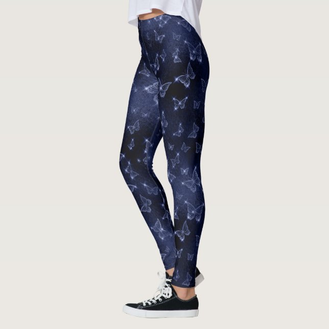 Legging Sparkle Silver Glam Butterflies  (Esquerda)