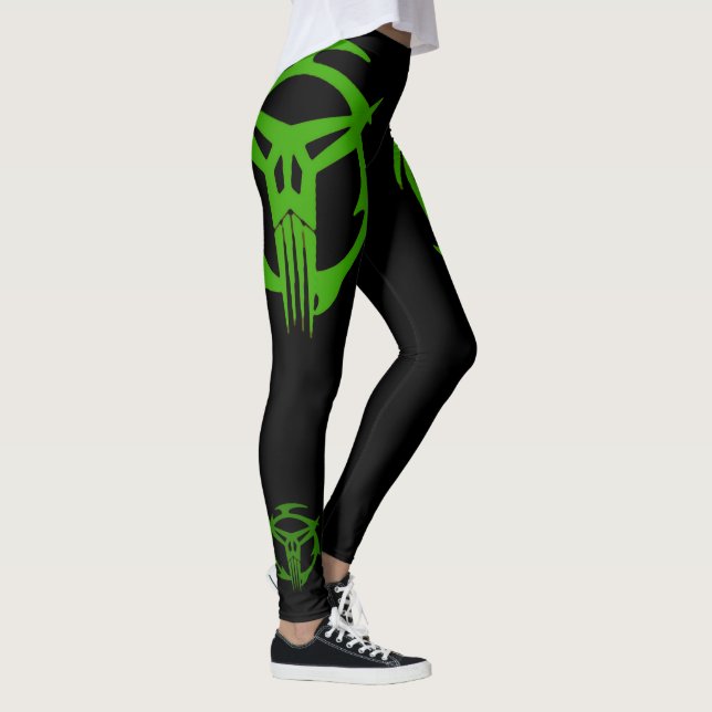 Legging SPECOPS verde em caneleiras pretas (Direita)