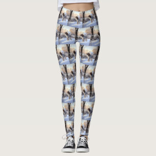 Legging Spinone Italiano Deixe-o nevar no Natal