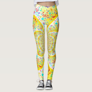Legging Spiral Yellow