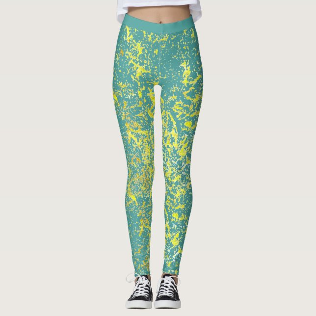 Legging splash yellow (Frente)