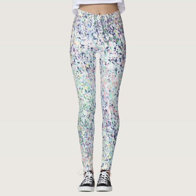 Legging Splatter de pintura de aquarela (Frente)