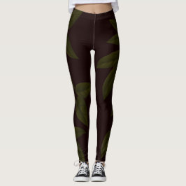 Legging SPNP_Green_Leaves_Leggings