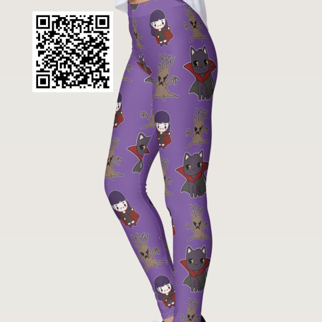 Legging Spooky Anime Halloween (Criador carregado)
