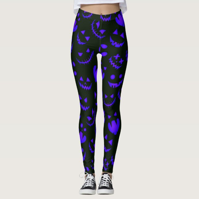 Legging Spooky Faces Halloween (Frente)