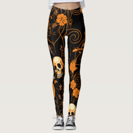 Legging Spooky Skeletons Halloween