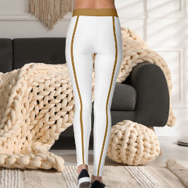 Legging Sports Women Modern Cute Elegant Classic Stripes 