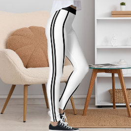 Legging Sports Women Modern Cute Elegant Classic Stripes