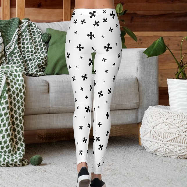 Legging Sporty Women Holiday Season Star Pattern Christmas (Criador carregado)