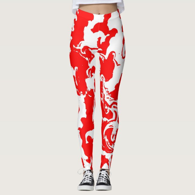 Legging Spray Vermelho (Frente)