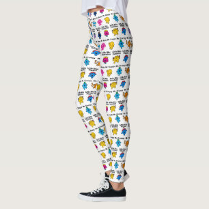 Legging Sr. Homem & nomes pequenos do caráter da senhorit