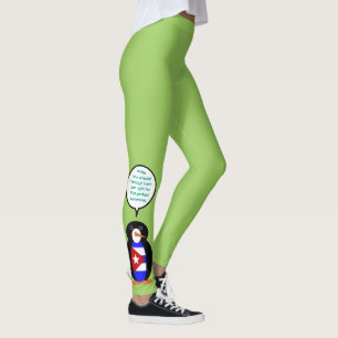 Legging Sra. Pinguim Cubana Personalizada que Fala