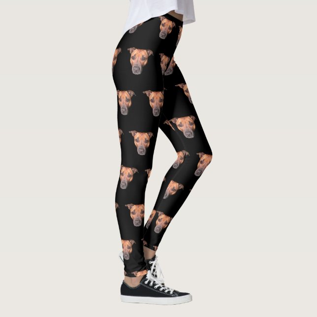 Legging Staffordshire Bull Terrier Face Pattern (Direita)
