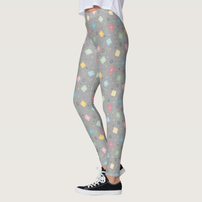 Legging Starbursts Atômicos Retroativos (Esquerda)