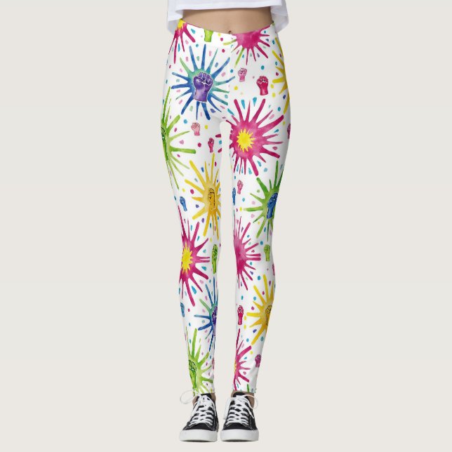 Legging Starbursts Padrão Invisível (Frente)