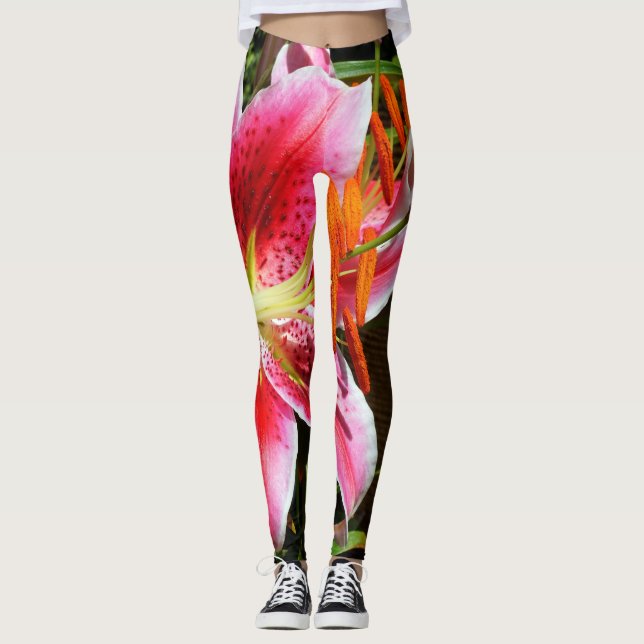 Legging Stargazer Lily Fotografia (Frente)