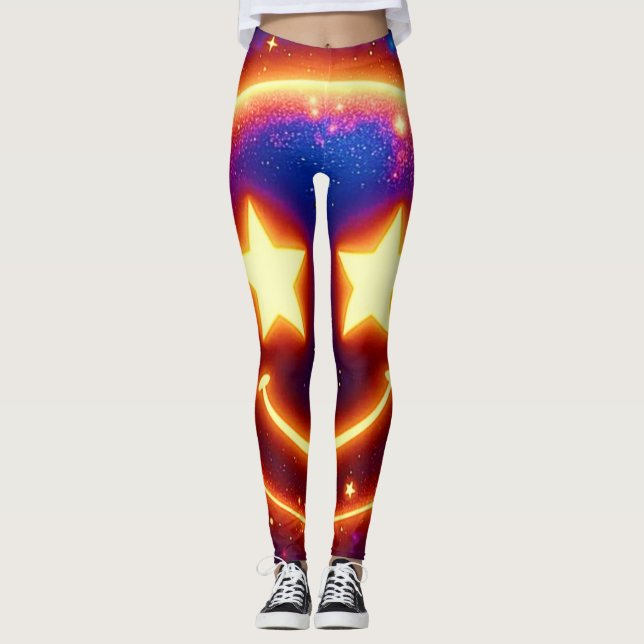 Legging Starry-Eyed Glow Emoji (Frente)