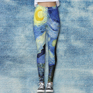 Legging Starry Night Landscape Vincent van Gogh