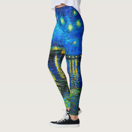 Legging Starry Night Over the Rhone por Vincent Van Gogh