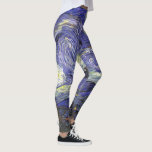 Legging Starry Night por Vincent van Gogh<br><div class="desc">Starry Night, de Vincent van Gogh, é uma pintura de paisagem urbana de paisagens de apos impressionismo de arte com vista para o Santo Remy, França do asilo de van Gogh. O céu noturno está balançando com nuvens com uma lua crescente brilhante e estrelas brilhantes sobre a pequena vila. Starry...</div>
