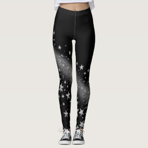 Legging Starry Nights White Sparkle Elegante