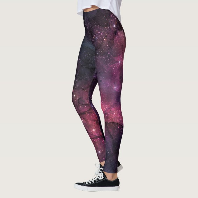 Legging Starry Stars Outer Space Galaxy Planetary Pattern (Esquerda)