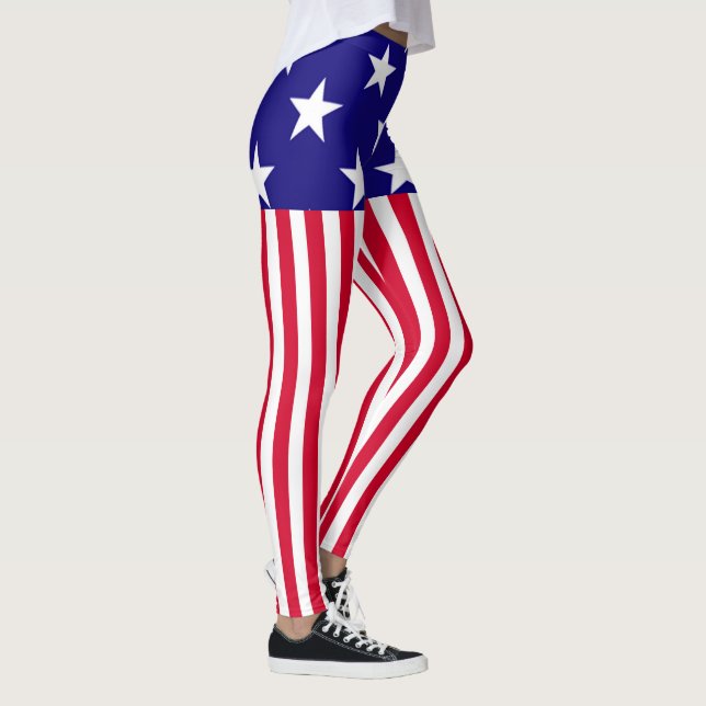 Legging Stars and Stripes EUA Decor em (Direita)