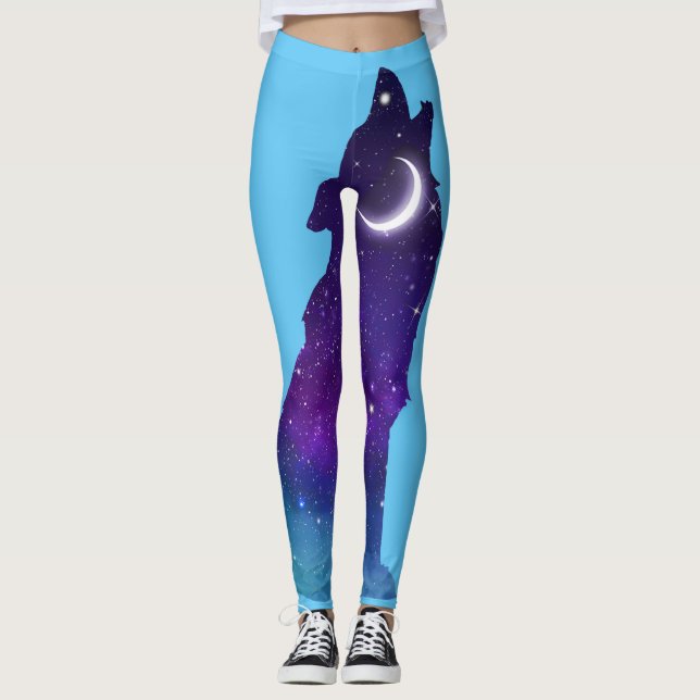 Legging Sterne Galaxis Stars Galaxy Wolf (Frente)