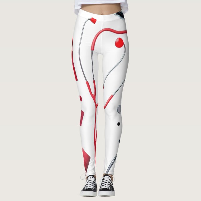 Legging Stéthoscope et maquillage  (Frente)
